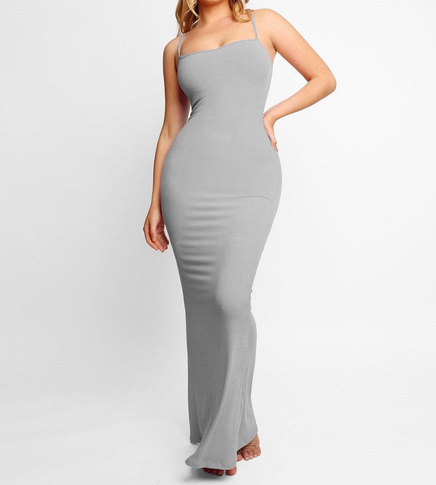 Spaghetti Strap Dress with Built-in Shapewear