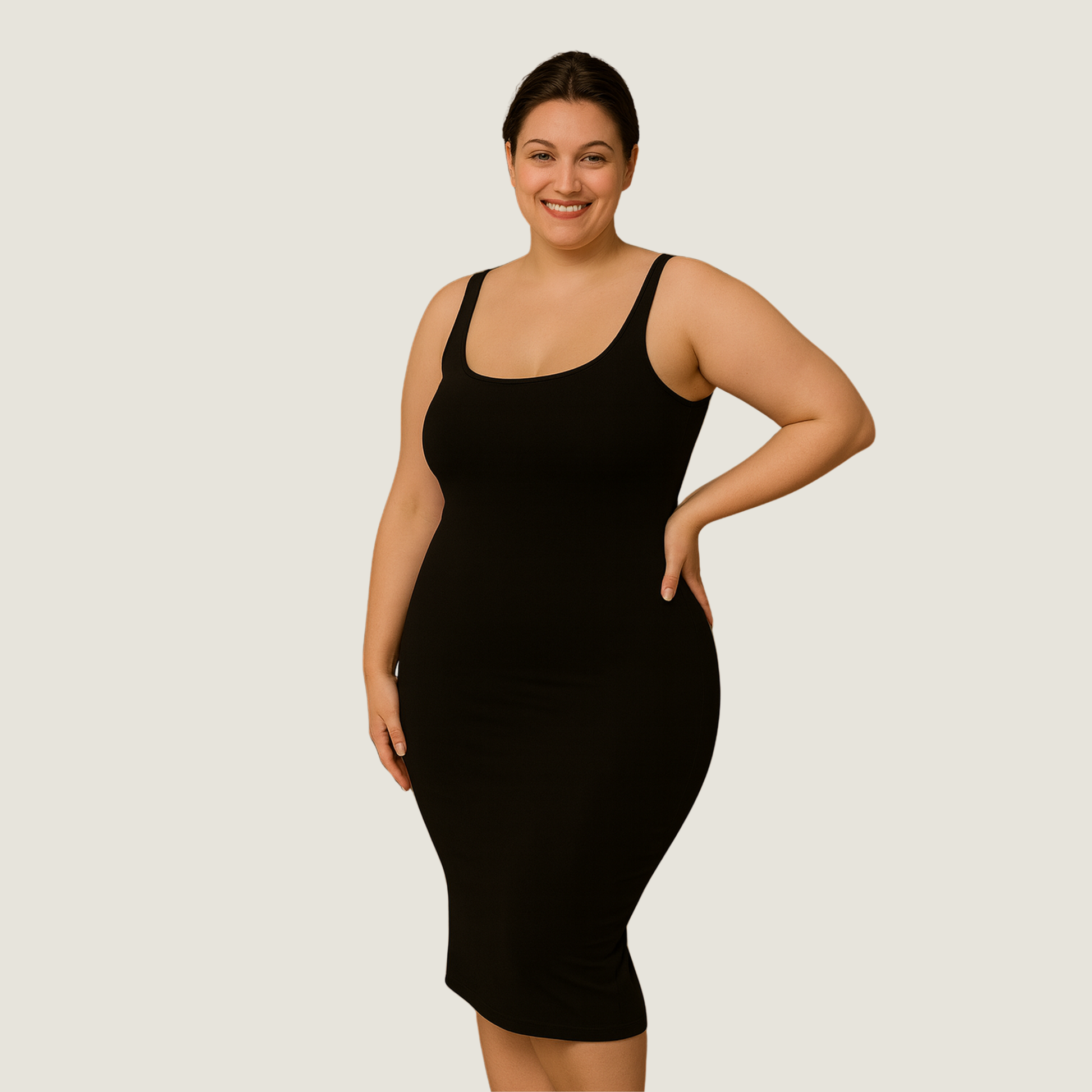 Tank Dress with Built-in Shapewear