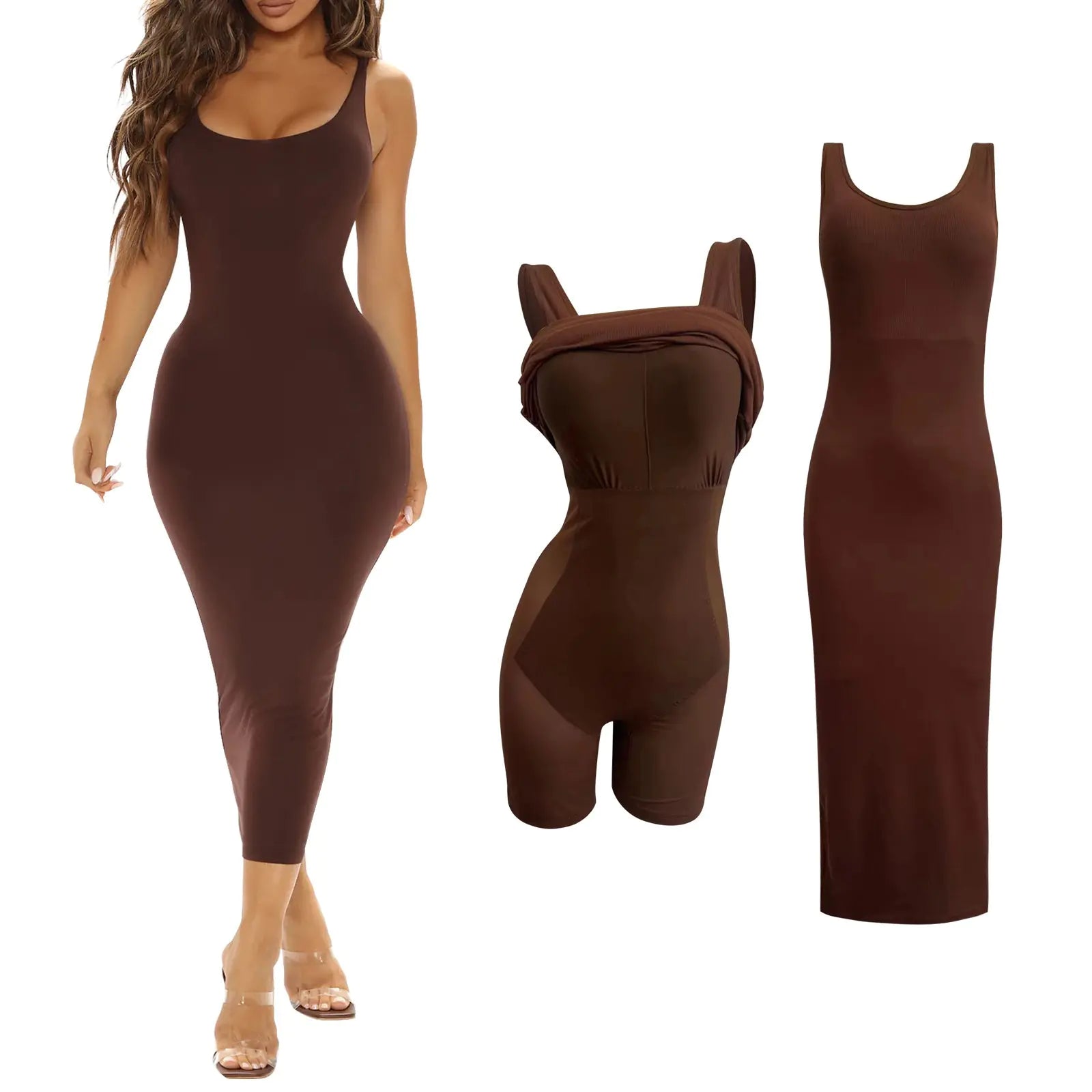 Tank Dress with Built-in Shapewear