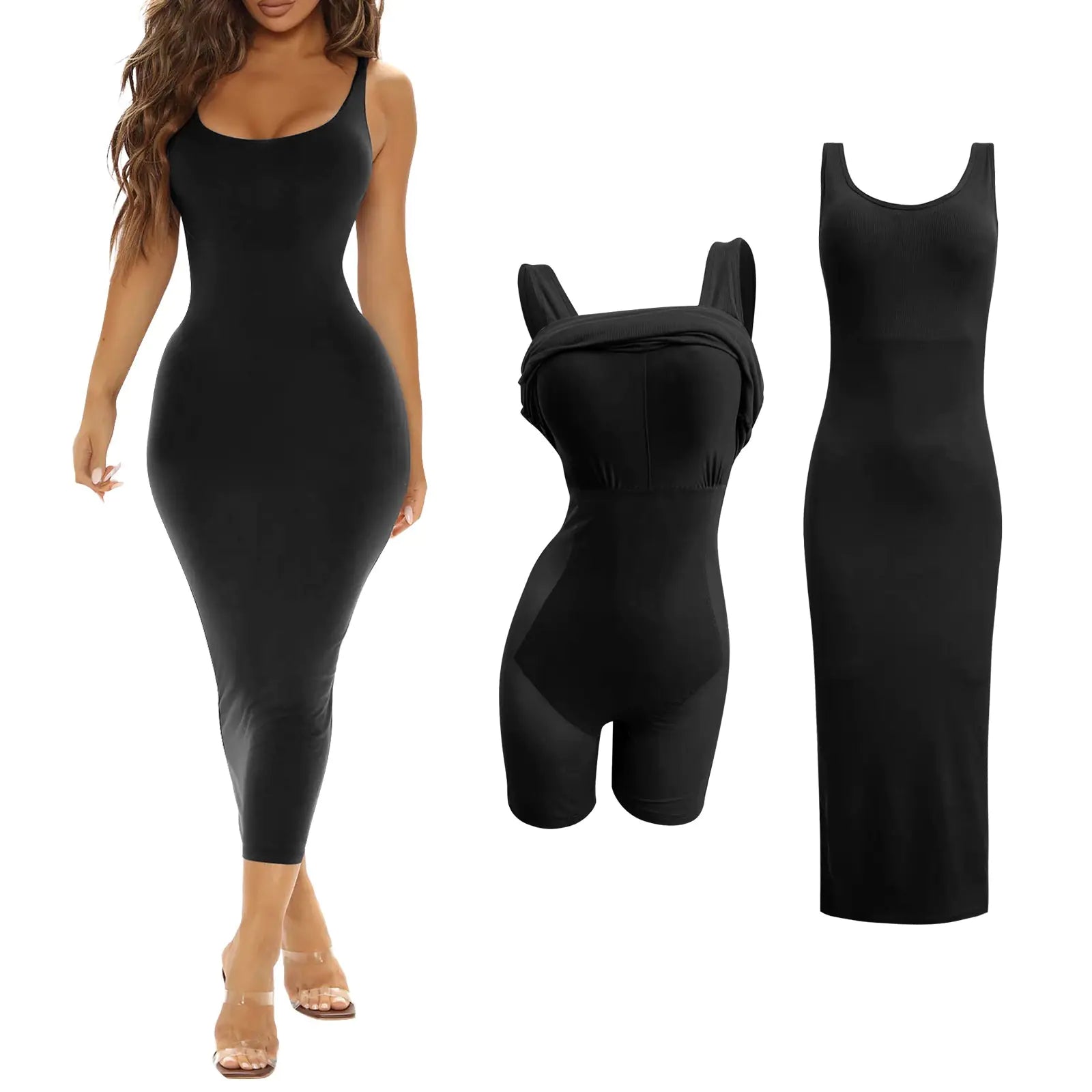 Tank Dress with Built-in Shapewear