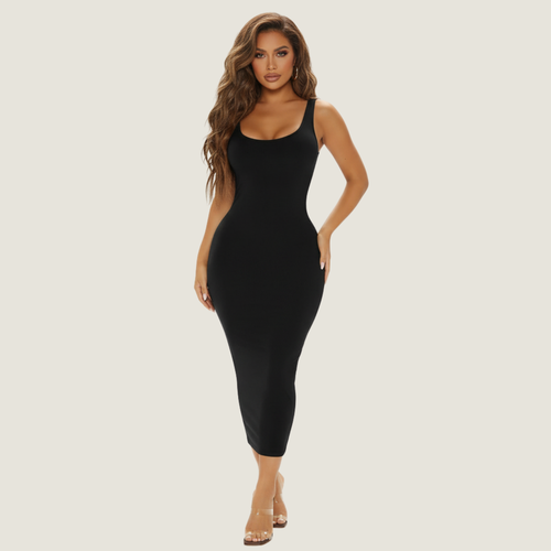 Tank Dress with Built-in Shapewear